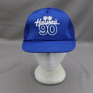 Vintage Screened Trucekr Hat - Hawaii 90 - Adult Snapback